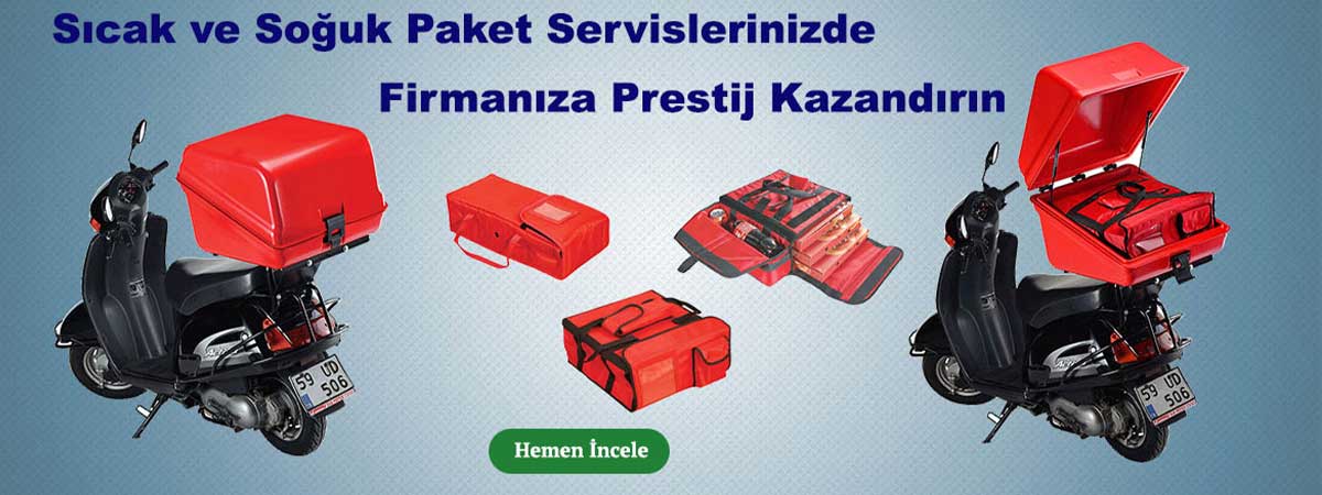 Pizza Servis Çantası, Motor Servis Kutusu