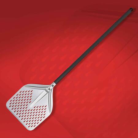 Abm Delikli Pizza Küreği, 36 Cm, Alüminyum, Sap 150 Cm Abm Delikli Pizza Küreği, 36 Cm, Alüminyum, Sap 150 Cm
