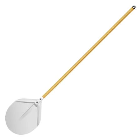 Abm Pizza Küreği 33 Cm, Yuvarlak, Alüminyum, Sap 50 Cm Abm Pizza Küreği 33 Cm, Yuvarlak, Alüminyum, Sap 50 Cm