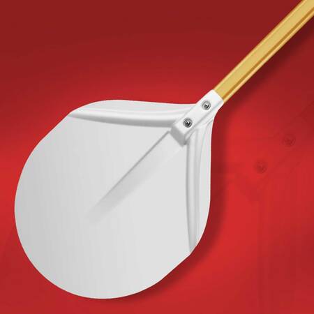 Abm Pizza Küreği 40 Cm, Yuvarlak, Alüminyum, Sap 125 Cm Abm Pizza Küreği 40 Cm, Yuvarlak, Alüminyum, Sap 125 Cm