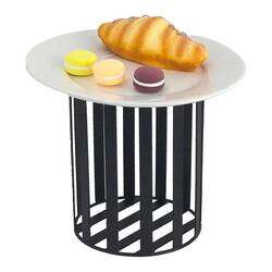 Groovy - Açık Büfe Sunum Yükseltici, Yuvarlak Metal, 16x20 Cm