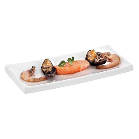 Açık Büfe Sushi Sunum Tepsisi, Melamin, 34x15x2 Cm