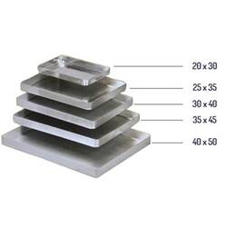 Al Metal - Al Metal Baklava Tepsisi Köşeli İnce Tek Kullanımlık 30x40x4 Cm (1)