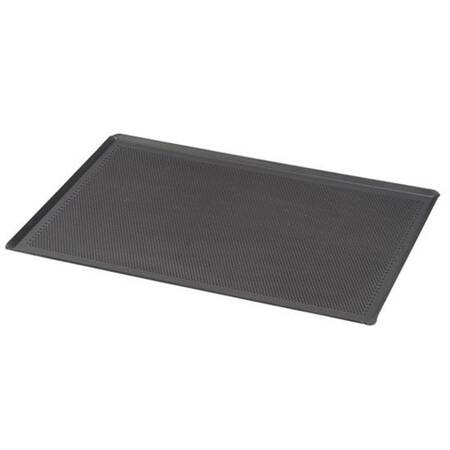 Al Metal İtalyan Açılı Kaplamalı Tava Delikli Alüminyum 2 mm 40x60 Cm Siyah