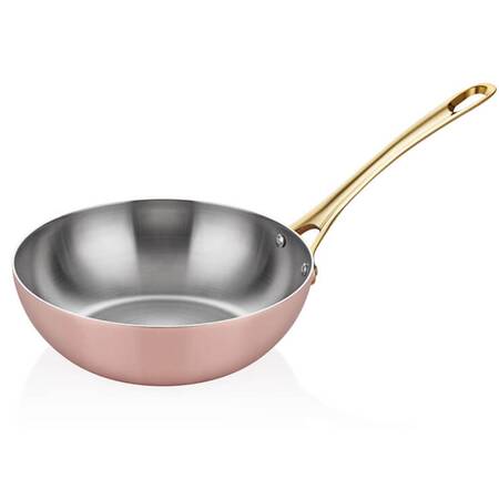 Altınbaşak Bakır Wok Tava, Multi Metal, 24 Cm