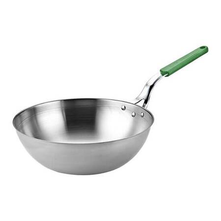 Altınbaşak Çelik Wok Tava 28x9,5 Cm Yeşil Saplı