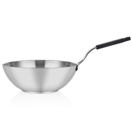 Altınbaşak Çelik Wok Tava, Silikonlu Sap 26 Cm