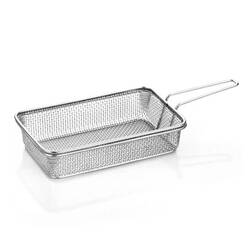 Altınbaşak - Altınbaşak Paslanmaz Dikdörtgen Sunum Sepeti 20x12x4