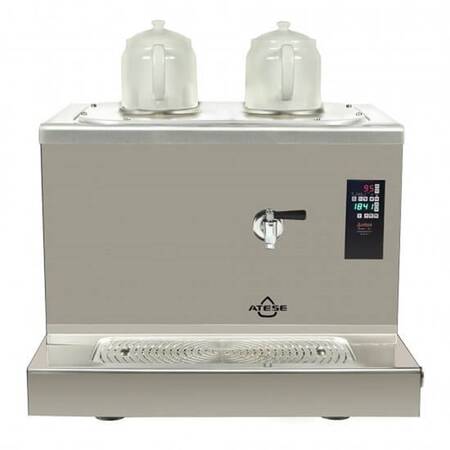 Ateşe Cappadocia Smart Plus Çay Makinesi, İnox Elektrikli 2 Demlik