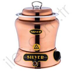Silver - Bakır Kaplama Paslanmaz Çikolata İskender Sosluk 2,5 Litre