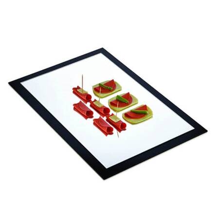 Biradlı Açık Büfe Pleksi Aynalı Teşhir Standı Dikdörtgen 65x45x5 Cm