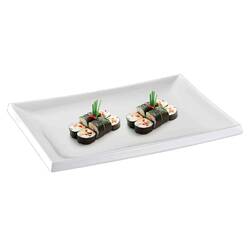 Biradlı Açık Büfe Sushi Servis Tabağı, Melamin, 40x27x2 Cm - Thumbnail
