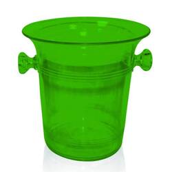 BİRADLI - Biradlı Akrilik Şişe Kovası Yeşil 21x21.5 Cm