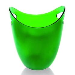 BİRADLI - Biradlı Akrilik Şişe Kovası Yeşil 22x21x26 Cm