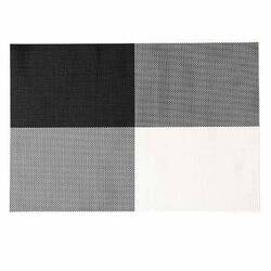 BİRADLI - Biradlı Amerikan Servis, Siyah Pvc 30X45 Cm