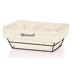 BİRADLI - Biradlı Bezli Ekmek Sepeti, Dikdörtgen, 22x16 Cm, Siyah BİRADLI - Biradlı Bezli Ekmek Sepeti, Dikdörtgen, 22x16 Cm, Siyah
