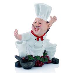 BİRADLI - Biradlı Dekoratif Aşcı Figürü 34 Cm BİRADLI - Biradlı Dekoratif Aşcı Figürü 34 Cm