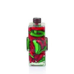 BİRADLI - Biradlı Dekoratif Cam Şişe 23 Cm BİRADLI - Biradlı Dekoratif Cam Şişe 23 Cm