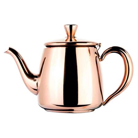 Biradlı Kahve ve Çay Potu, Çelik 550 ML, Bakır