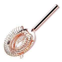 Groovy - Biradlı Kokteyl Süzgeci, Bakır