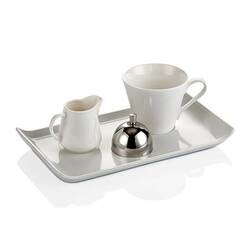 Biradlı Nescafe Servis Takımı Dikdörtgen 26x14.5 Cm - Thumbnail