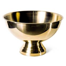 BİRADLI - Biradlı Punch Kase, Paslanmaz Altın Renk 39x25 Cm