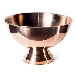 BİRADLI - Biradlı Punch Kase, Paslanmaz Bakır Renk 39x25 Cm