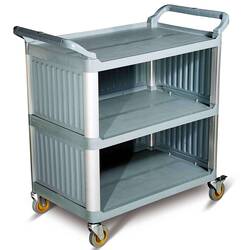 BİRADLI - Biradlı Servis Arabası Monoblok, Plastik Gri, 52x96x107 Cm BİRADLI - Biradlı Servis Arabası Monoblok, Plastik Gri, 52x96x107 Cm