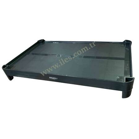 Biradlı Servis Arabası Üst Tabla, Siyah