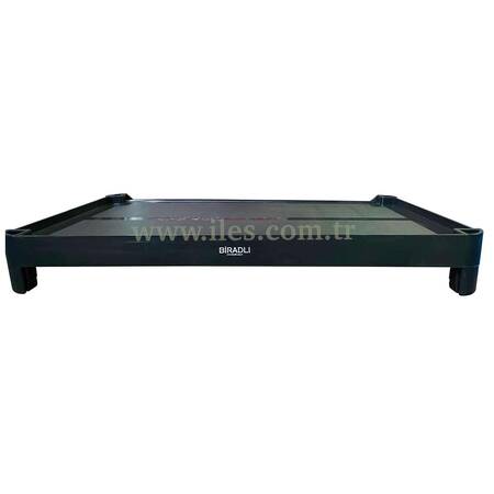 Biradlı Servis Arabası Üst Tabla, Siyah