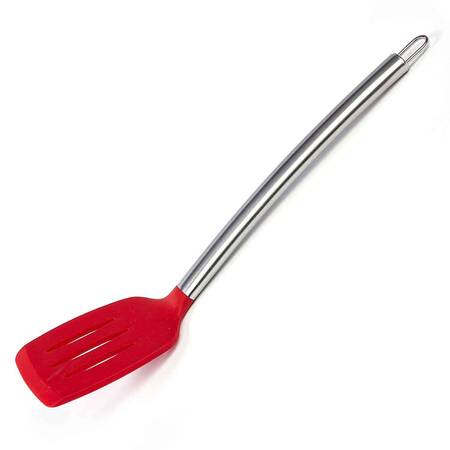 Biradlı Silikon Spatula, Kırmızı, 35 Cm