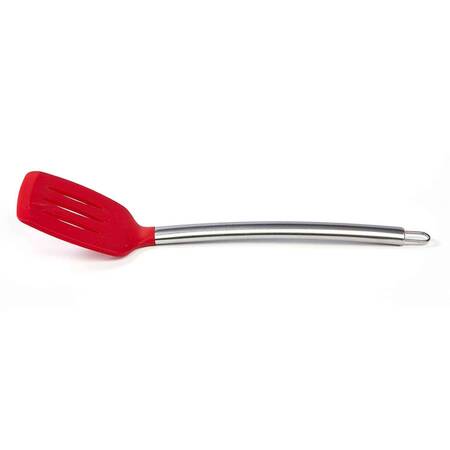 Biradlı Silikon Spatula, Kırmızı, 35 Cm