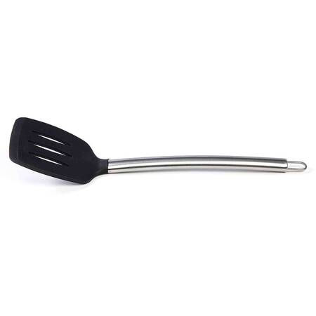 Biradlı Silikon Spatula, Siyah, 35 Cm