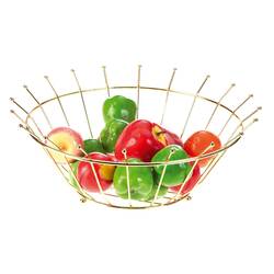 BİRADLI - Biradlı Tel Meyvelik, 30x13 Cm, Altın BİRADLI - Biradlı Tel Meyvelik, 30x13 Cm, Altın