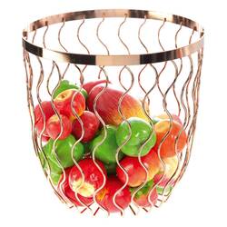 BİRADLI - Biradlı Tel Meyvelik, Bakır, 25x26 Cm BİRADLI - Biradlı Tel Meyvelik, Bakır, 25x26 Cm