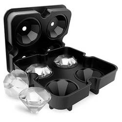 EPİNOX PASTRY MARKA - Buz Kalıbı - Silikon - Elmas 4lü 47x38 mm (EBK-60)