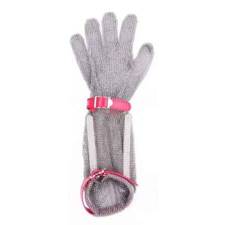 Epinox EL-19K Çelik Eldiven 19 cm, Kırmızı (Medium)