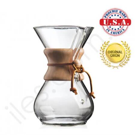 Chemex Ahşap Boyunlu 6 Cup