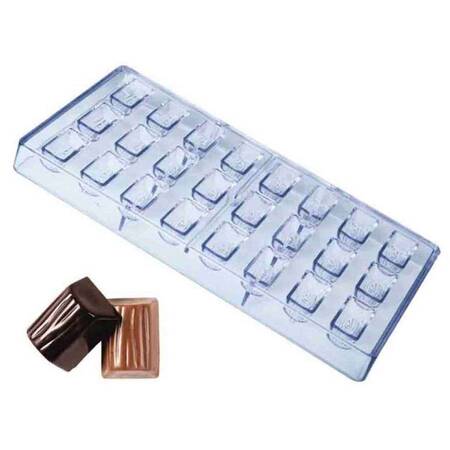 Çikolata Kalıbı, Dikdörtgen, Polikarbon, 27,5x13,5 Cm