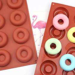 Çikolata Kalıbı, Silikon, Donut, 29.3x17x2 Cm - Thumbnail
