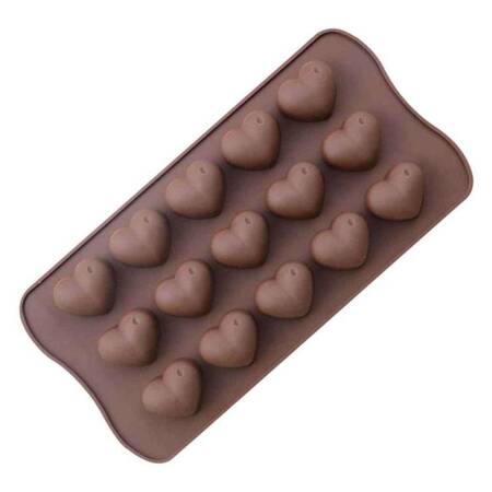 Çikolata Kalıbı, Silikon, Kalp, 21,2x10,6x2 Cm