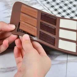 EPİNOX PASTRY - ÇİKOLATA KALIBI - SİLİKON - MİNİ TABLET (MNT-12) (1)