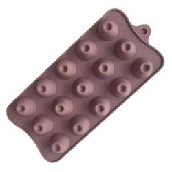 EPİNOX - Çikolata Kalıbı, Silikon, Yuvarlak Dolgulu, 18,5x14,5x1,5 Cm