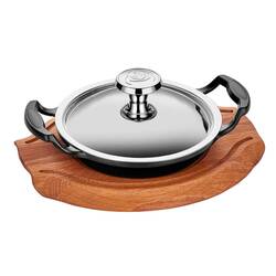 Altınbaşak - Döküm Alüminyum Sahan, Paslanmaz Kapak, Ahşap Nihale 16 Cm Altınbaşak - Döküm Alüminyum Sahan, Paslanmaz Kapak, Ahşap Nihale 16 Cm