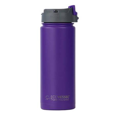 Ecovessel Perk Paslanmaz Çelik Termos Mor, 20 Oz 600 ml