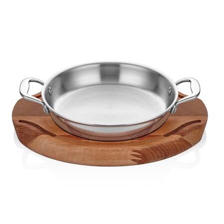 Elit Multi Metal Çelik Yumurta Sahanı, Ahşap Nihale, 20 Cm Elit Multi Metal Çelik Yumurta Sahanı, Ahşap Nihale, 20 Cm