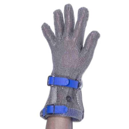 Epinox Çelik Eldiven Uzun, L Beden Mavi 8 Cm