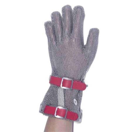 Epinox Çelik Eldiven Uzun, M Beden Kırmızı 8 Cm