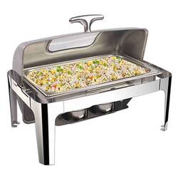 Epinox Chafing Dish Roltop, Camlı, 9 L - Thumbnail