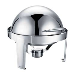 Epinox Chafing Dish Roltop, Yuvarlak, 6 L - Thumbnail